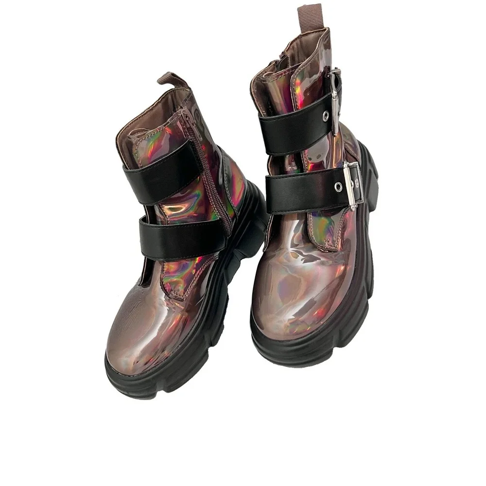 Steve Madden Kids Metallic Boots 2 Casual School Shoes Footwear Girl Clothing
